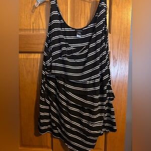TORRID Black and White Striped Women's Top